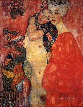 Amigas 1916 Simbolismo Gustav Klimt Pinturas al óleo